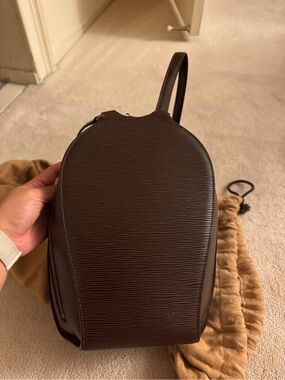 Louis Vuitton Mabillon Backpack Epi Leather Mocha Brown Authentic